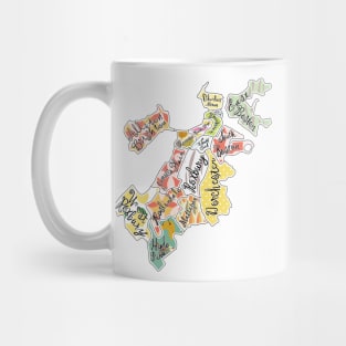 map of boston, mass Mug